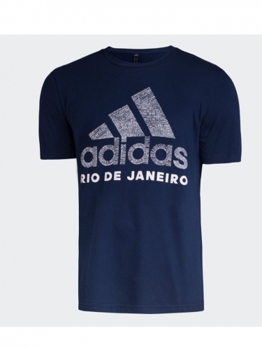 Camiseta Adidas Cidade Rio de Janeiro Masculina