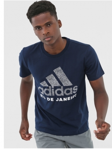 Camiseta Adidas Cidade Rio de Janeiro Masculina