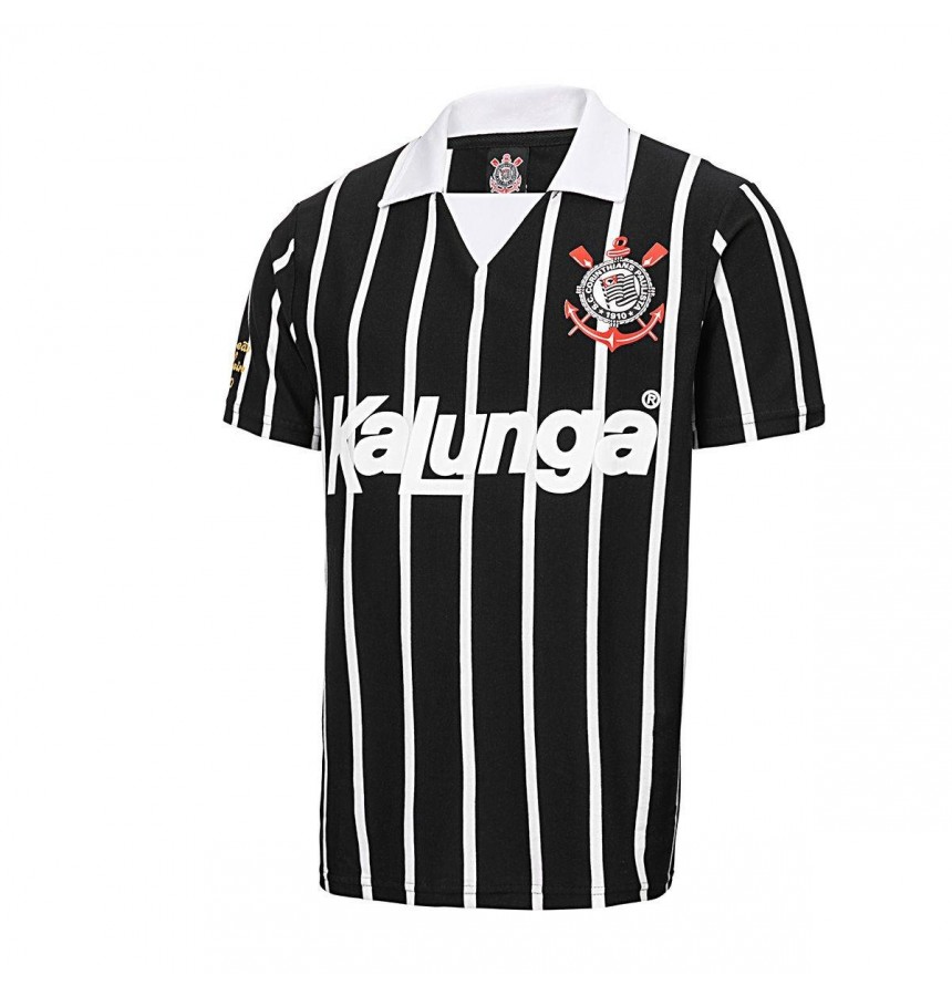 Camisa Polo Retrô Corinthians Réplica 1990 Masculina