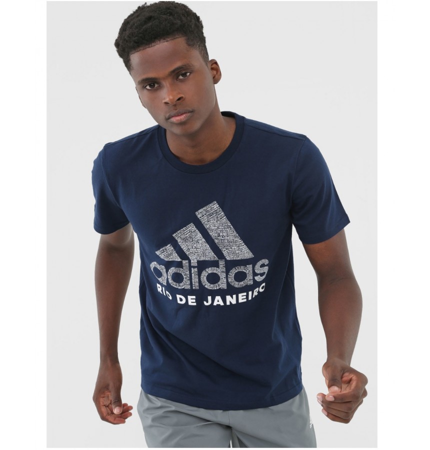 Camiseta Adidas Cidade Rio de Janeiro Masculina