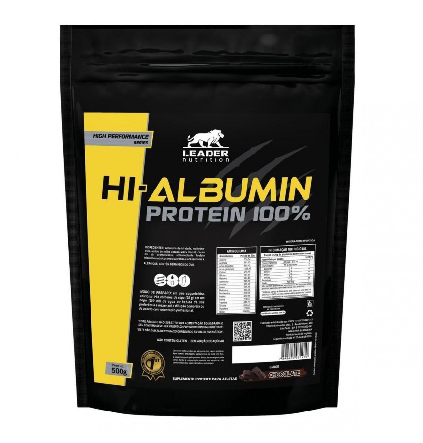 Hi-Albumin Protein 100% (500g) - Leader Nutrition