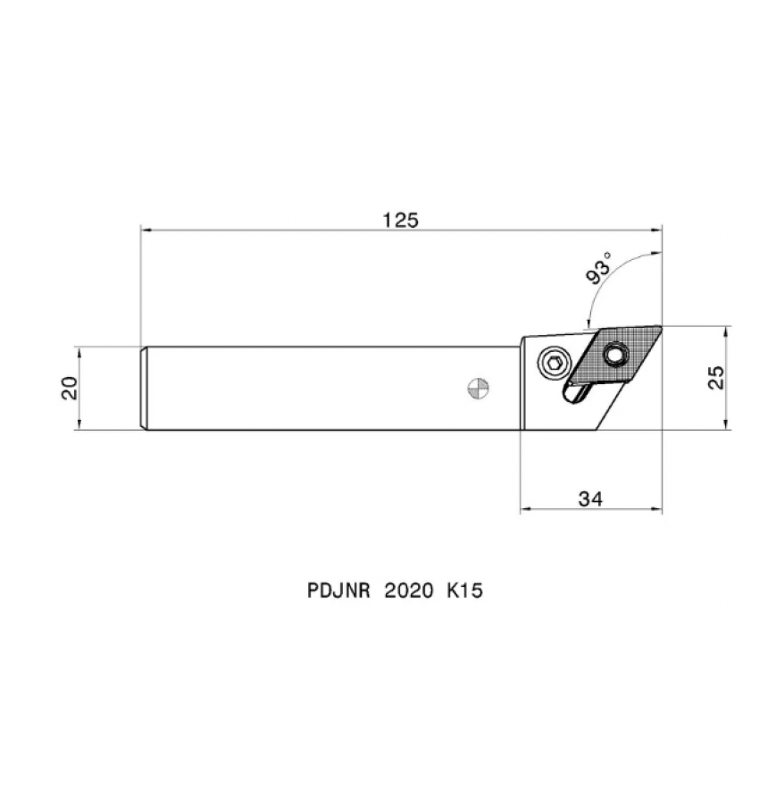 SUPORTE PARA TORNEAMENTO EXTERNO 20X20 - PDJNR 2020 K15 - DNMG 15